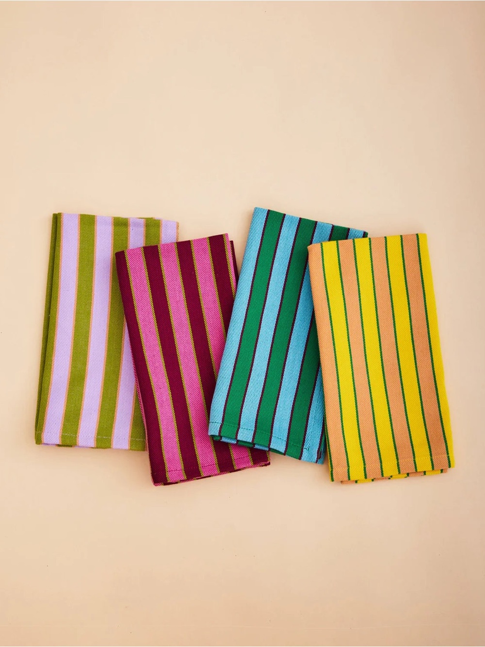NWOT Dusen Dusen Stripe Napkins